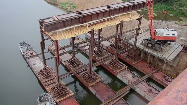 Dock used in resource extraction industry