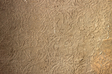 Fototapeta premium Carvings on wall and terrace of Angkor Wat