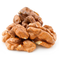 Dried walnuts closeup