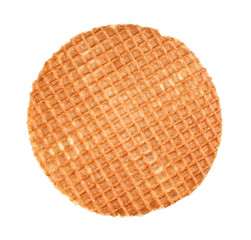 Wafer on white background