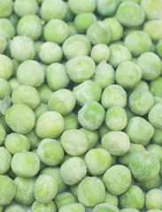 Peas macro background