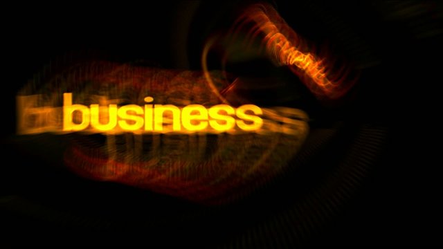 Business words in abstract motion