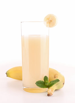 isolated banana juice