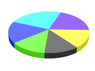 Obraz premium Bright color diagram