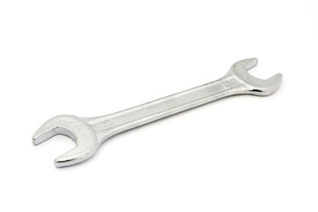 Single spanner on white