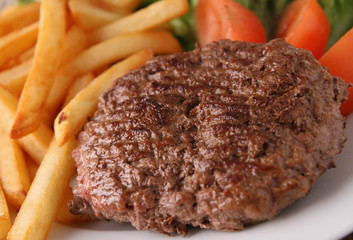 beefsteak and french fries