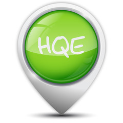 Symbole glossy vectoriel HQE Haute Qualité Environnementale