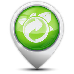 Symbole glossy vectoriel Recycler