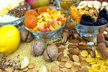 Healthy food - dried fruit
