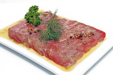 Assiette de Carpaccio