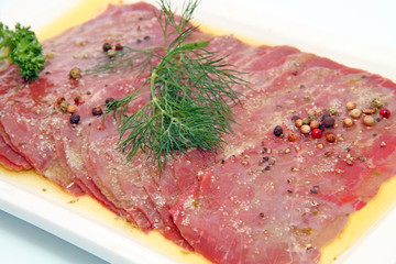 Carpaccio de boeuf