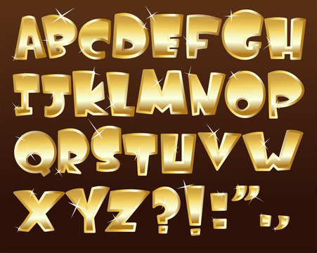 Gold Alphabet