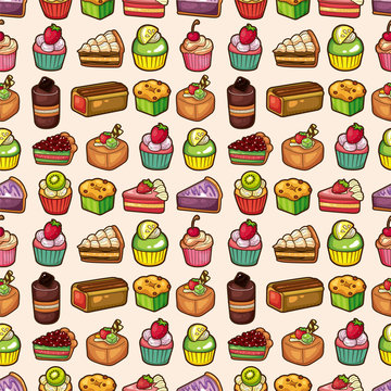 seamless cake pattern