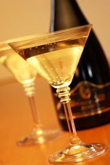 Two glasses of champagne