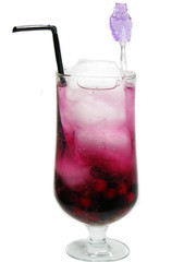 fruit cold juice drink with berries