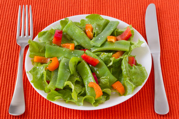 salad with green beans