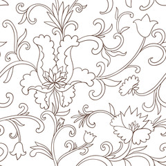 Vitage seamless pattern