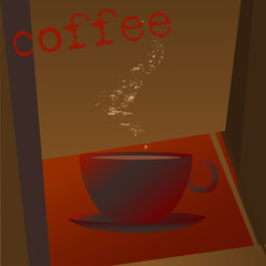Coffee shop menu, design template,copy space