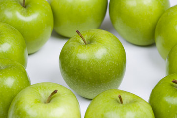 green apples