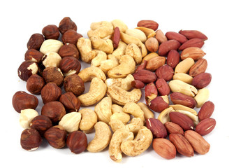 nuts isolated