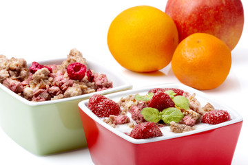 Cereals with fruit