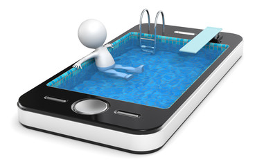 Application. Smart Phone made like a Pool. People series.