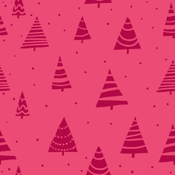 Stylish bright Christmas seamless pattern © smilewithjul