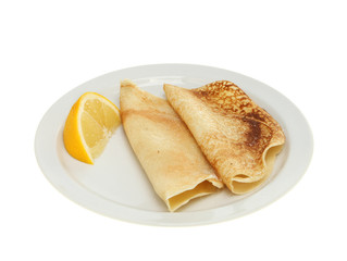Pancakes on a plate