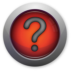 Question mark on red button