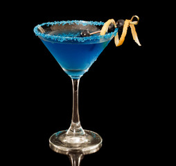 Blueberry lemon martini