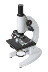 Microscope isolated on white