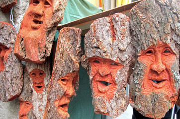 wood mask made from a  craftsman