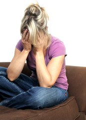 Depressed woman