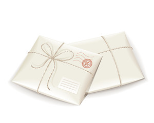 parcel post  tied with twine