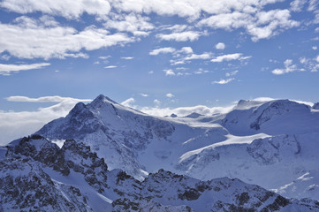 snow mountain in titlis