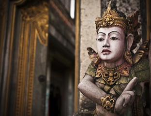 Traditional balinese statue.