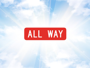 all way sign