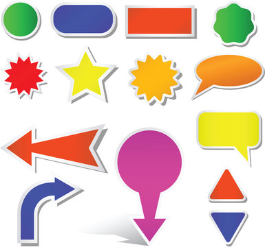 Vector  stickers