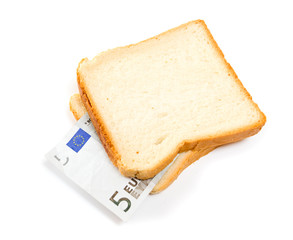 That you can place in a sandwich - your money.
