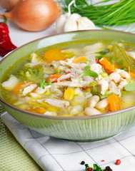 Bowl of vegetable Soup