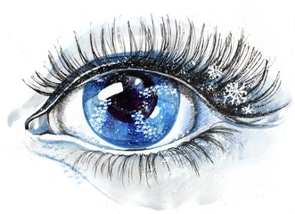  eye with snowflakes (series C) © ankdesign