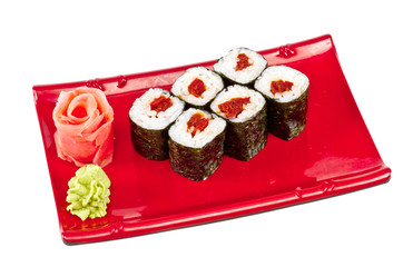 japan vegetarian roll with tomato