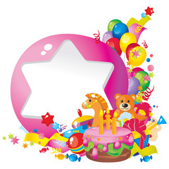 Obraz premium Children's birthday