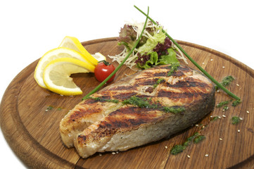 мясо семги гриль