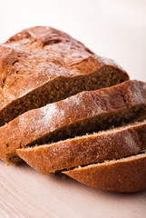 rye bread isolated