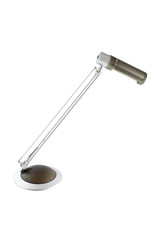 Table lamp for reading on white background.