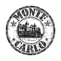 Obraz premium Monte Carlo rubber stamp