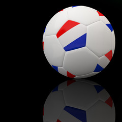 Netherlands flag on 3d football