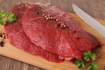 raw beefsteak