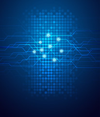 Obraz premium Abstract circuit background vector illustration